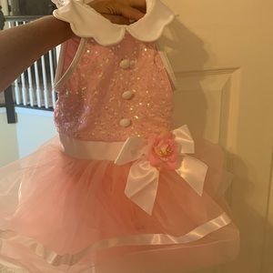 Light Pink Sequin Dance Tutu Outfit